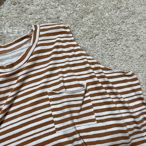 Offline by Aerie Striped Boxy Oversized Raw Hem Layering Muscle Tank NWOT - Picture 4 of 5